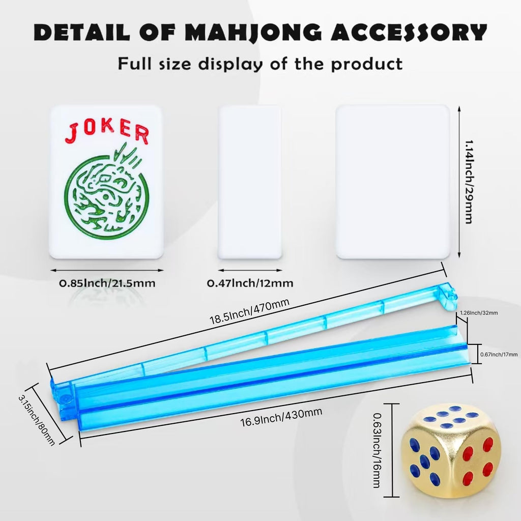 American Mahjong Game Set with 166 Tiles T8156