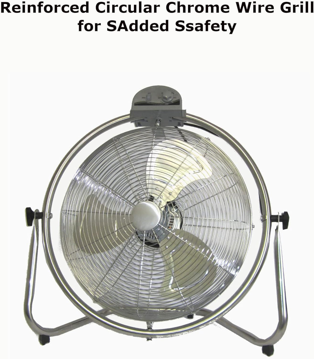 20 Inch 3 Speed Oscillating Floor Fan P2038
