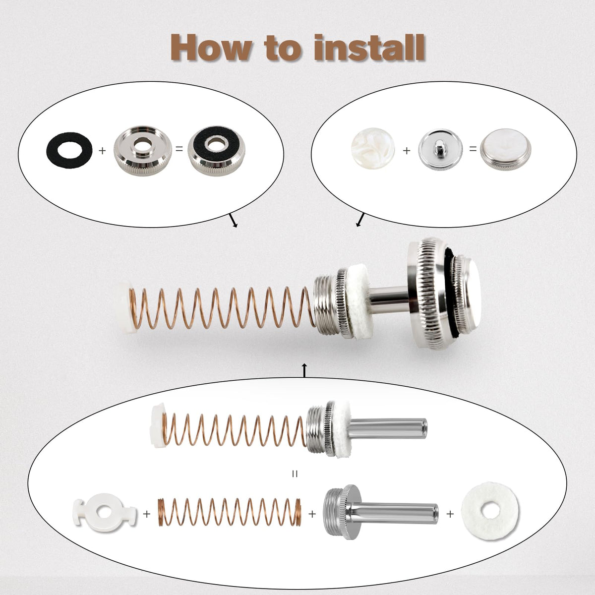 Trumpet Finger Button Repair Kit R97168