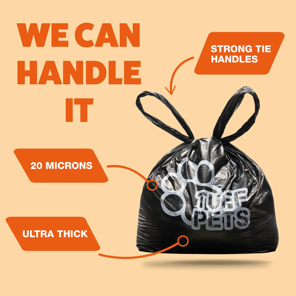 Dog Poop Bags Rolls with Handles S937