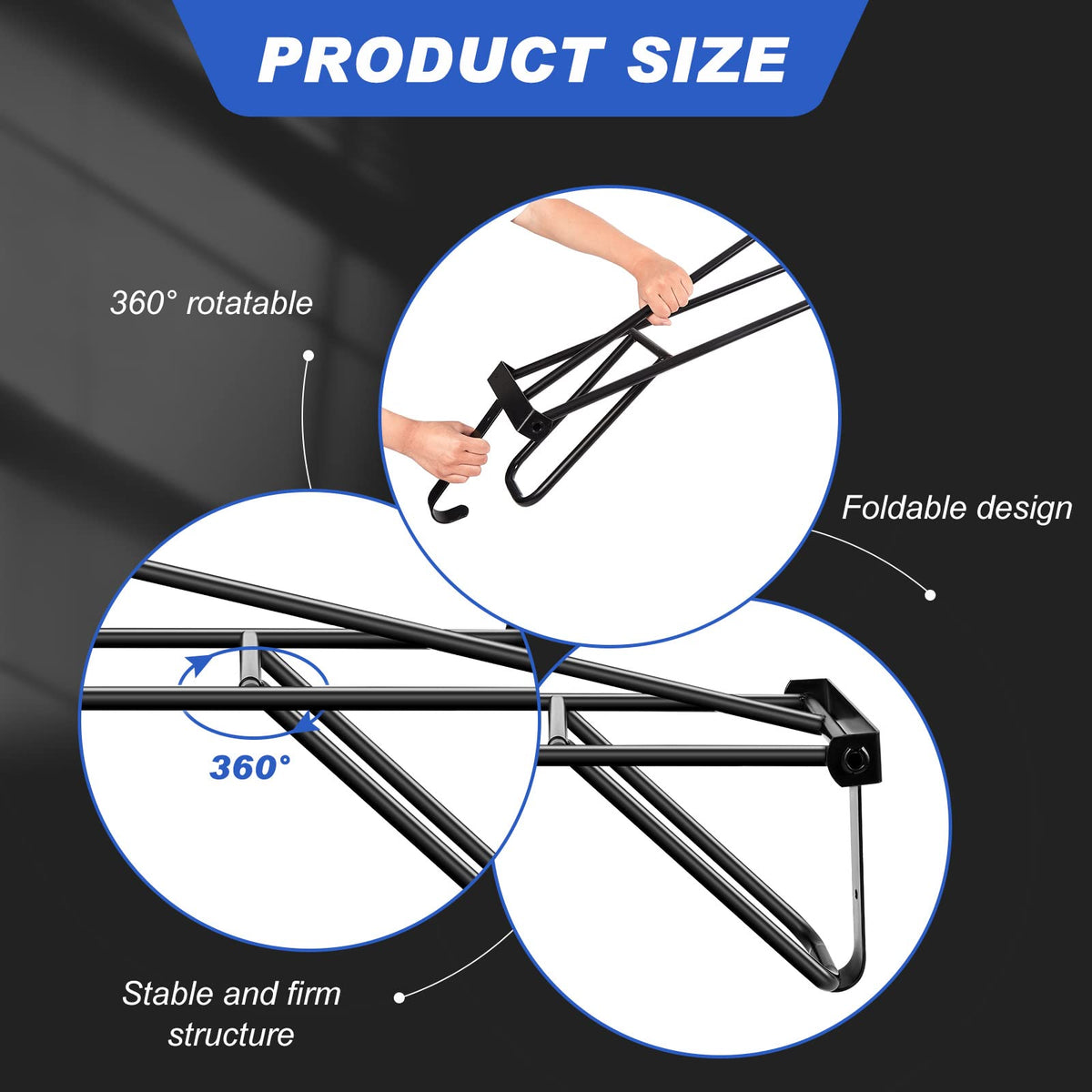 2 Pieces Portable Folding Saddle Rack J293
