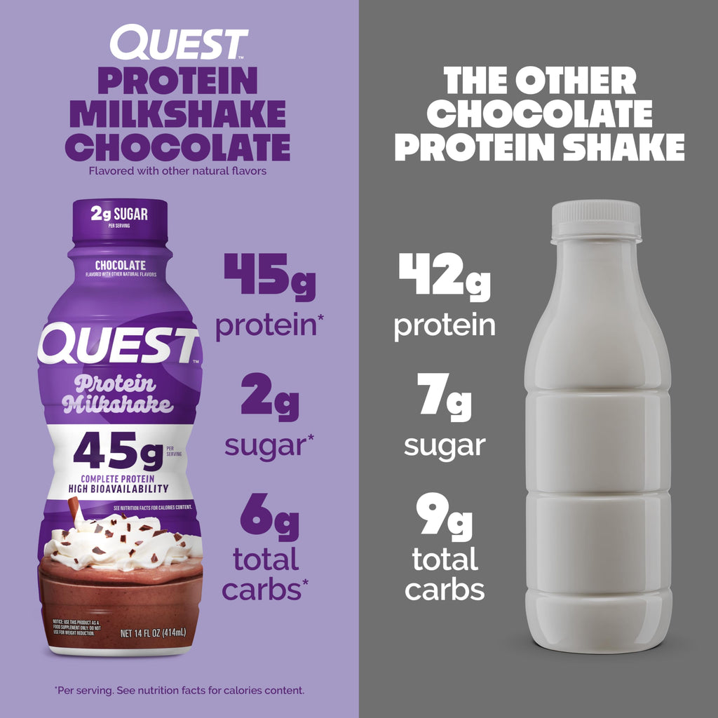 Chocolate Protein Shake, 45g Protein, 12 Count Y241751