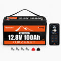 12V 100Ah LiFePO4 Lithium Battery with Bluetooth Q5419