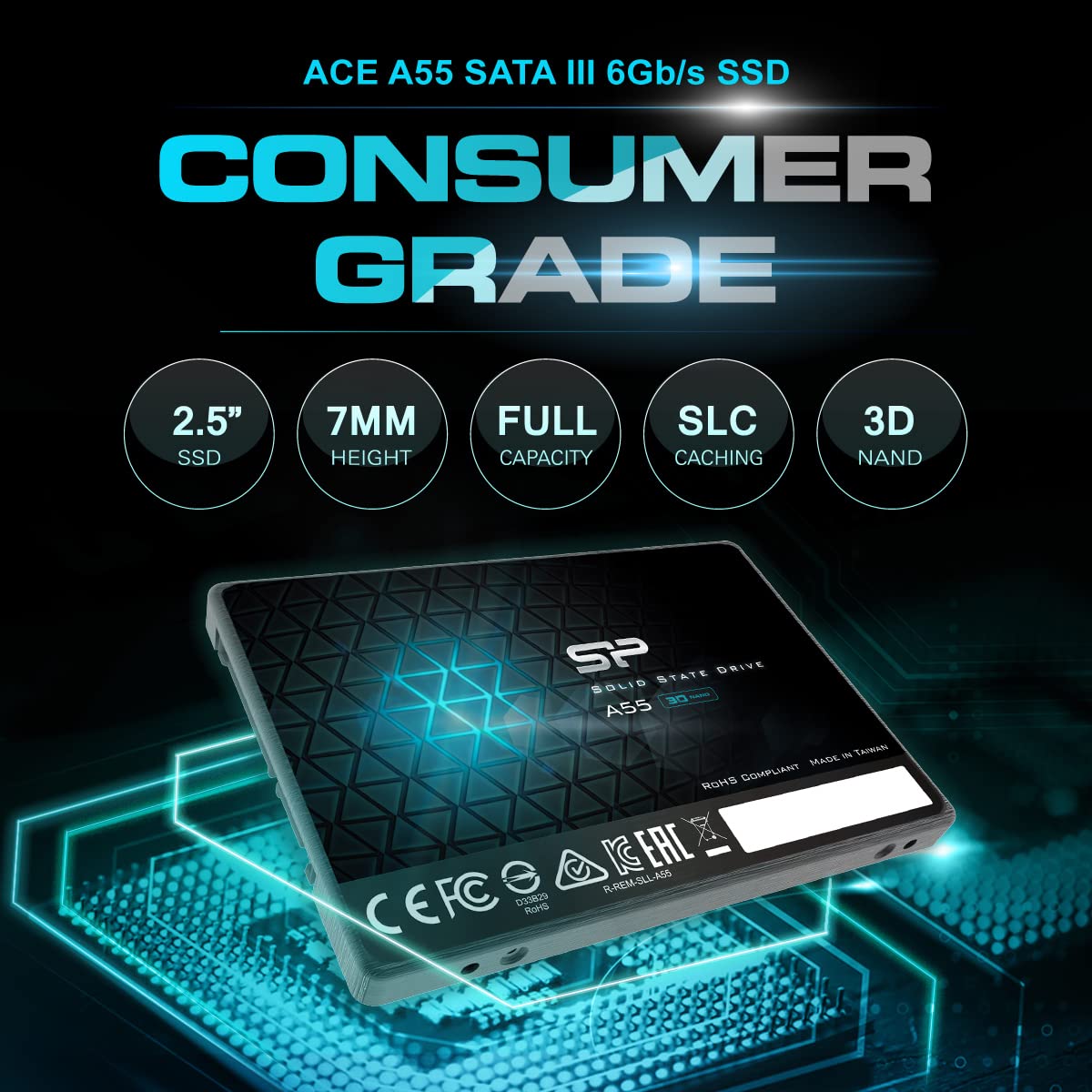 1TB SATA III 2.5" Internal Solid State Drive L807117