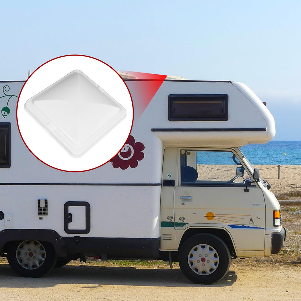 2 Pack 14 Inch White RV Vent Covers J83678