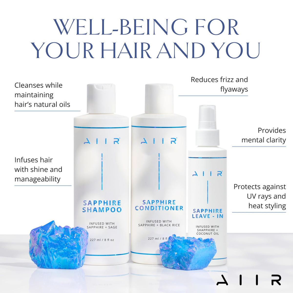 Sulfate Free Coconut Oil Shampoo Conditioner & Leave-In Bundle L63983