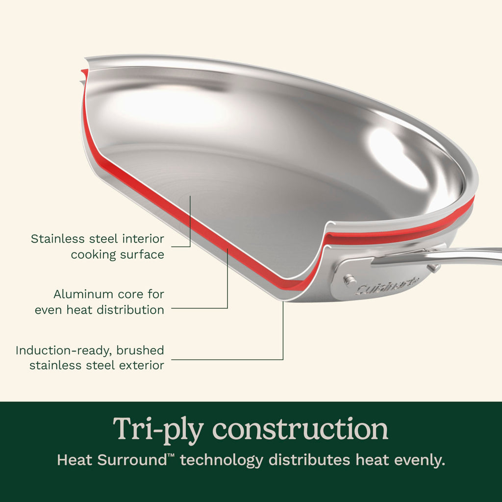Stainless Steel 12 pc Induction Compatible Cookware Set D61702