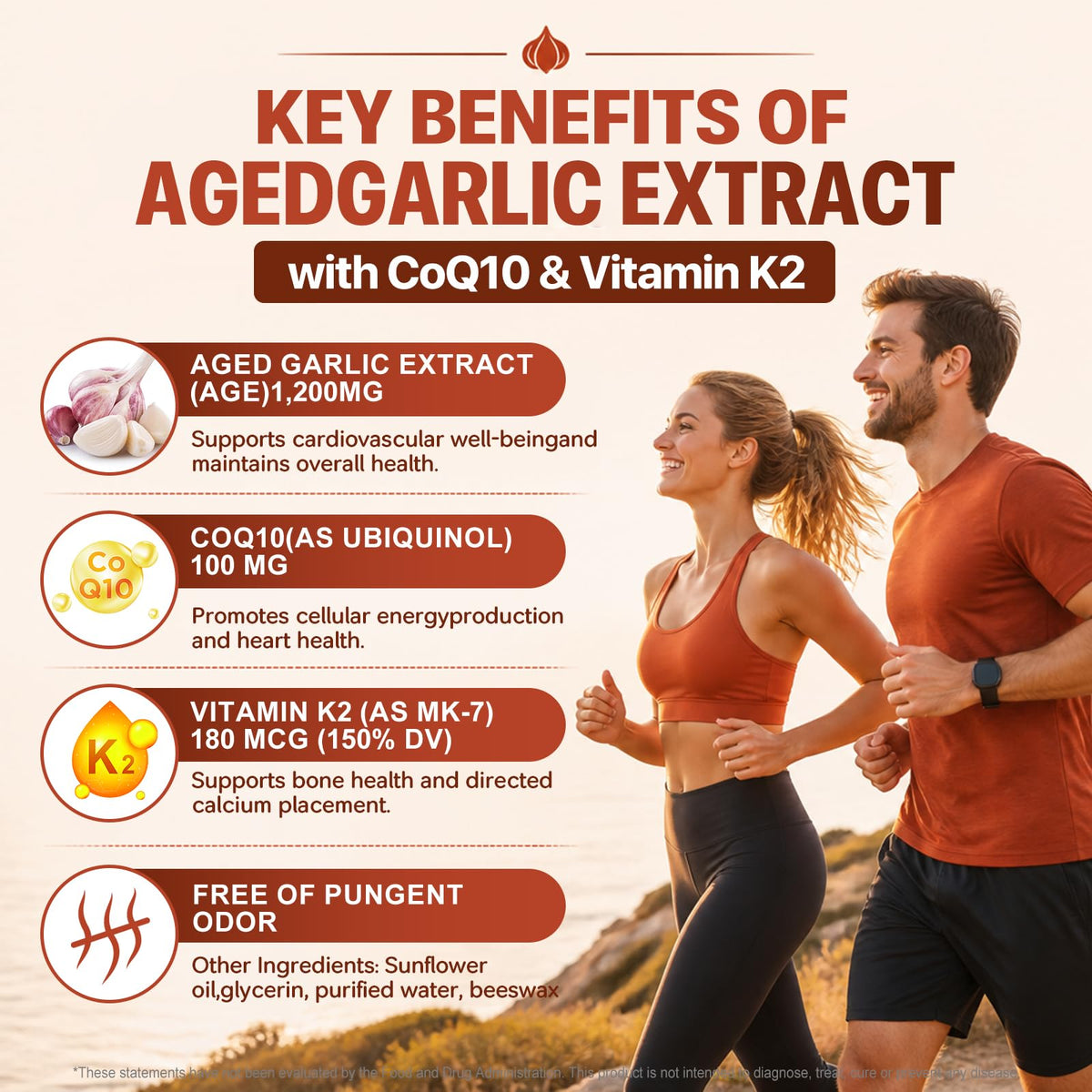 Aged Garlic Extract Softgels 1,200 mg 180 Softgels Q530042