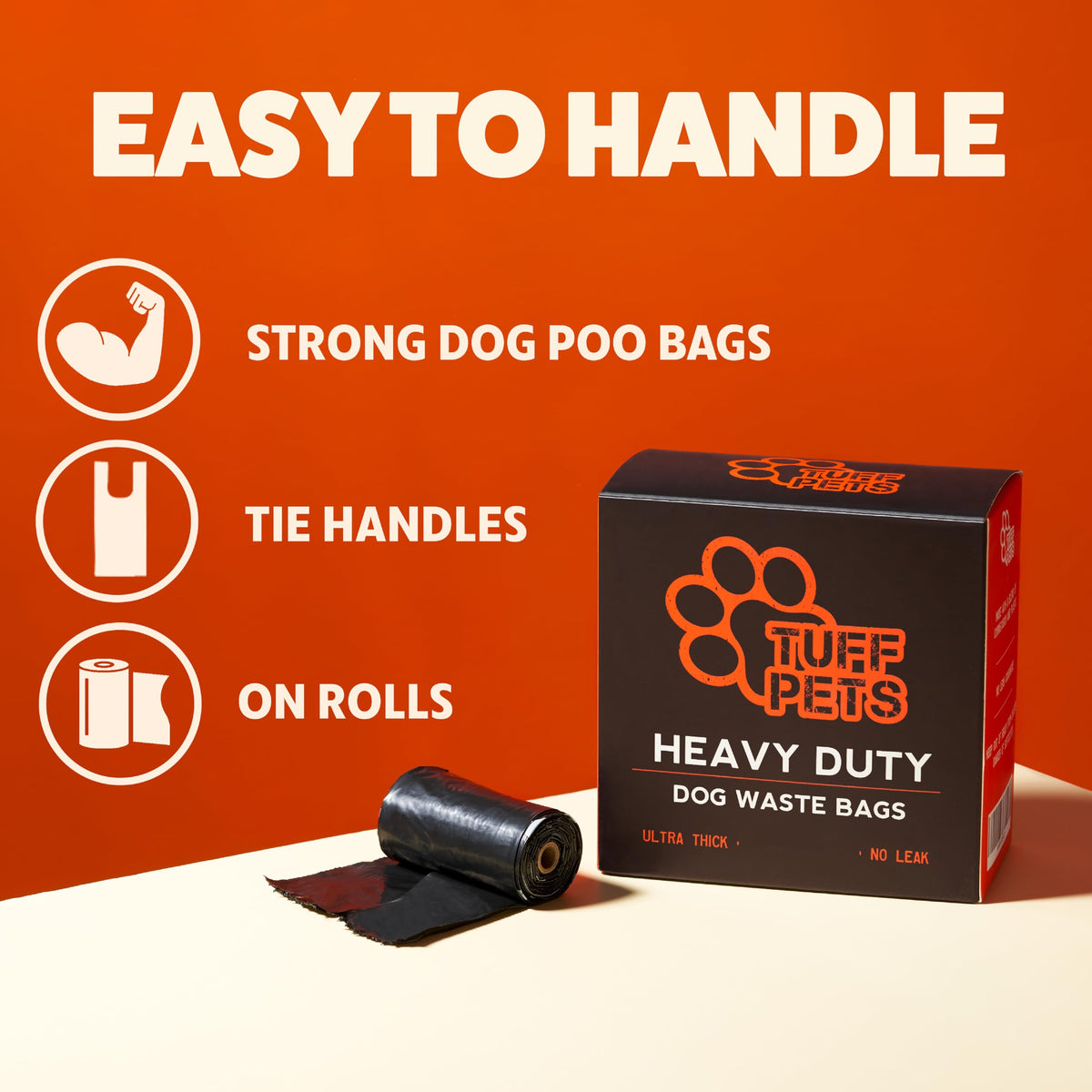 Dog Poop Bags Rolls with Handles S937