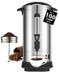 1500W 100 Cup Stainless Steel Commercial Coffee Urn R66898