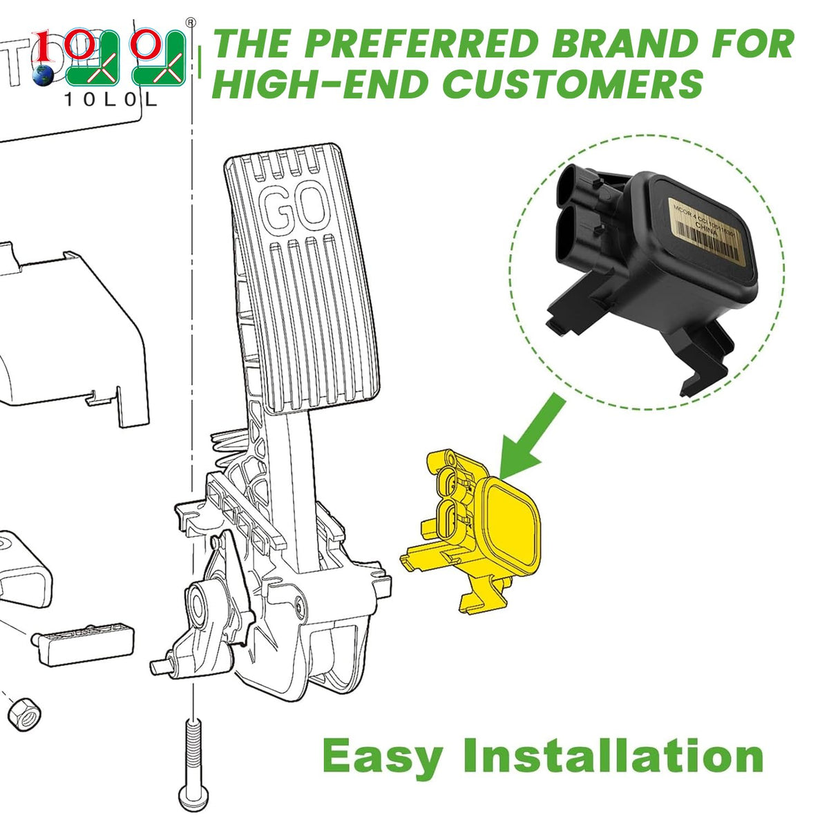 Throttle Potentiometer for Golf Cart L56098