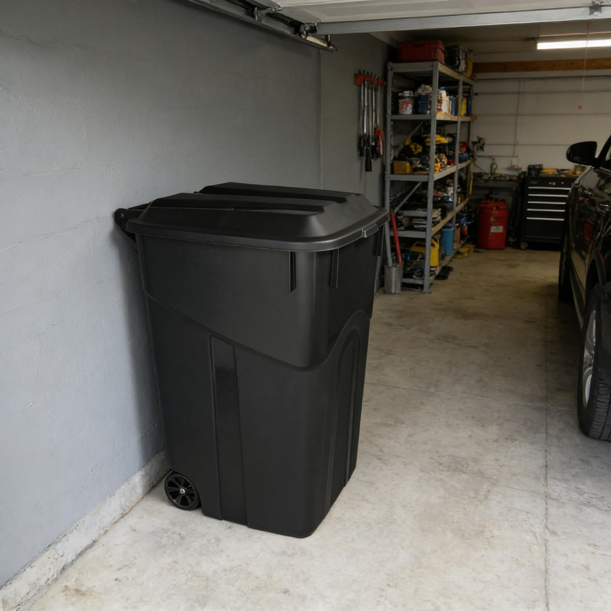 45 Gallon Wheeled Trash Can with Lid J757068