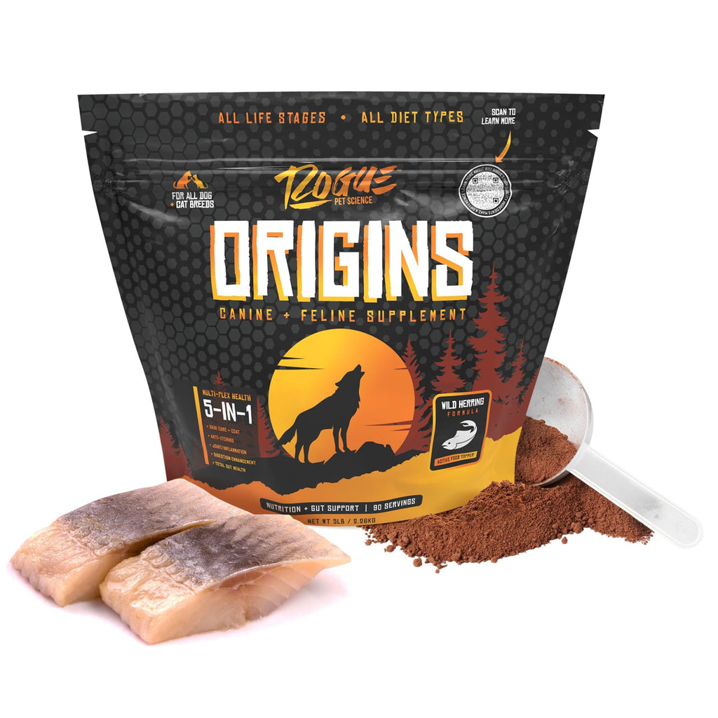 5-in-1 Dog Supplement Powdered Food Topper with Omega 3 Fish Oil 5 lbs M810828