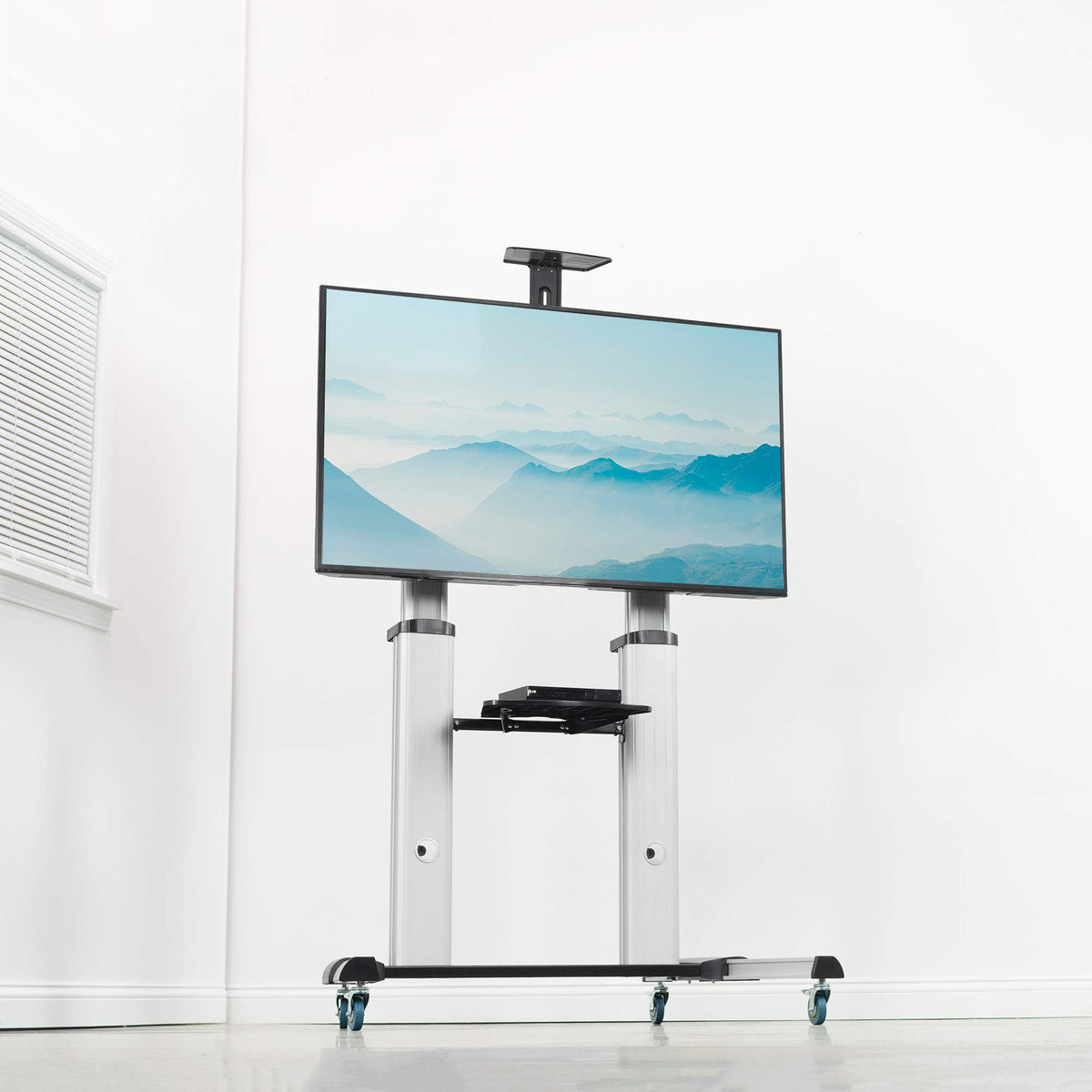 Adjustable Rolling Mobile TV Stand R27544