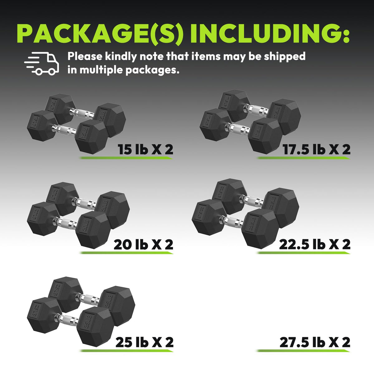 Hex Dumbbell Set X937795