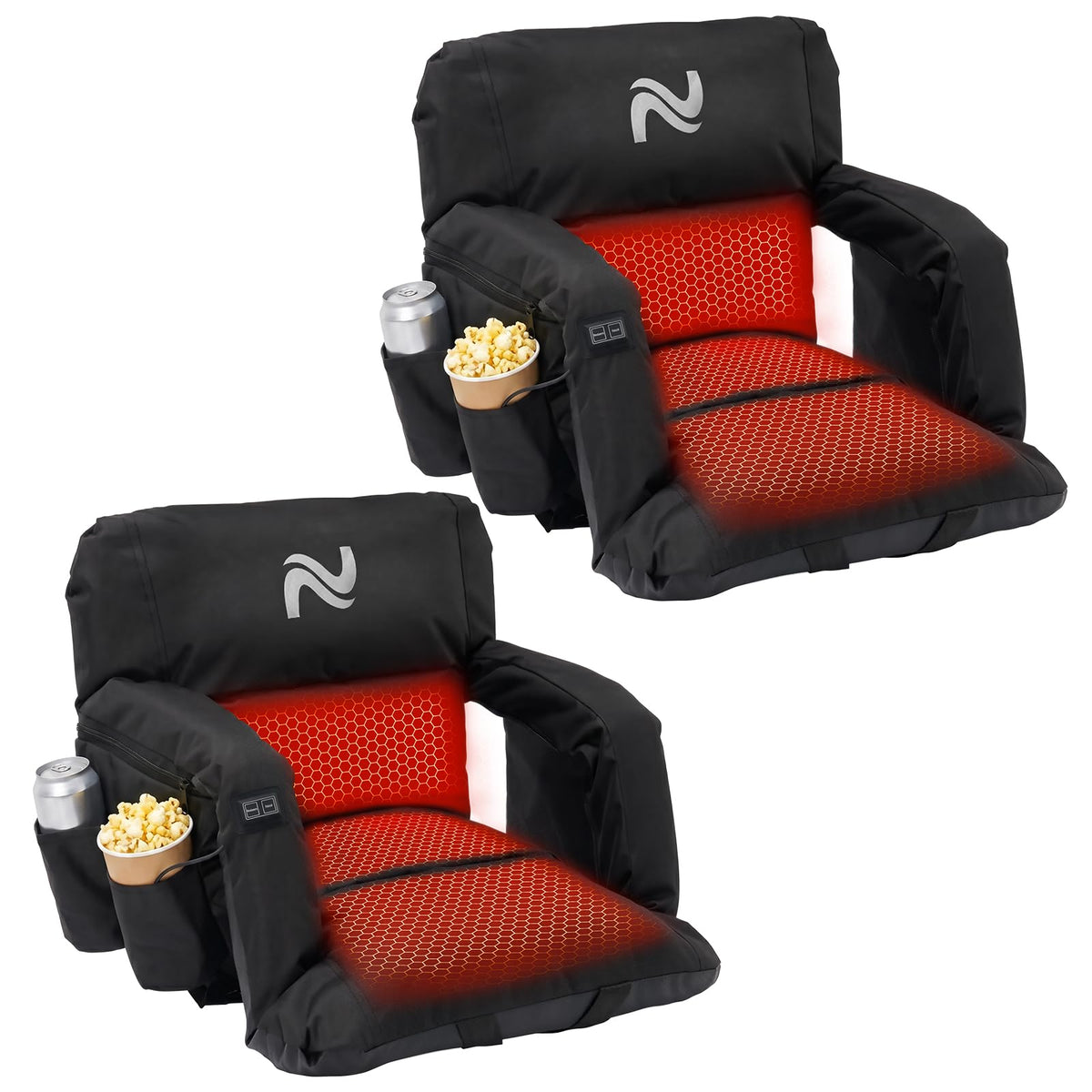 2 Pack Extra Thick Heated Stadium Seats V145642