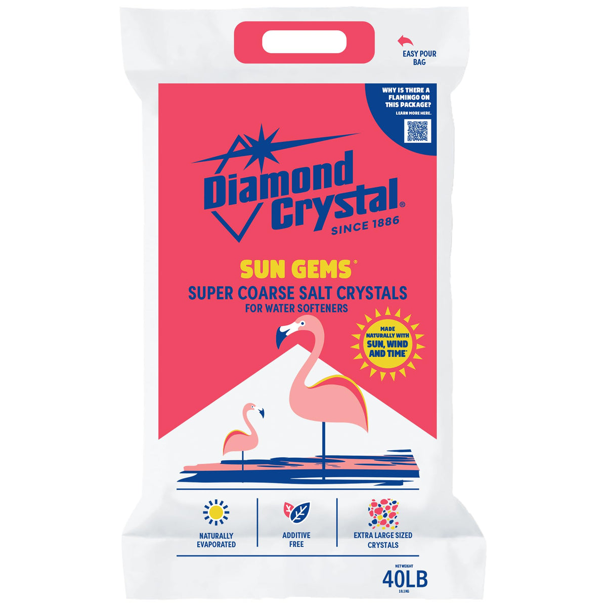 4 Pack Super Coarse Water Softener Salt, 40 Pounds Y3093