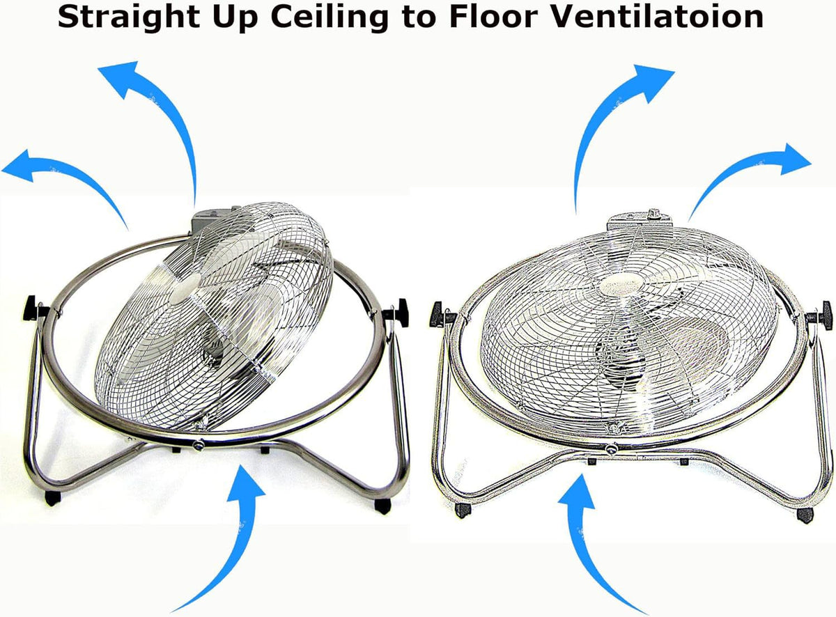 20 Inch 3 Speed Oscillating Floor Fan P2038