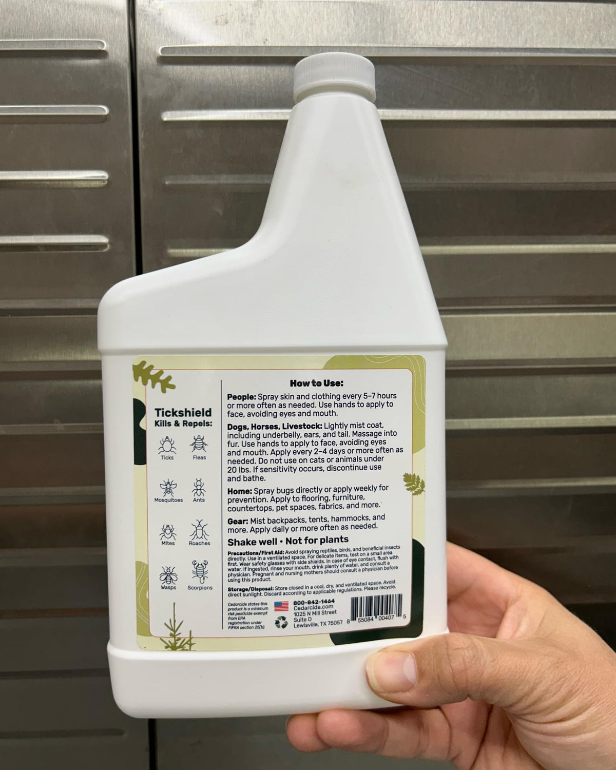 Cedar Oil Spray for Ticks, Fleas, Chiggers & Mosquitoes H554