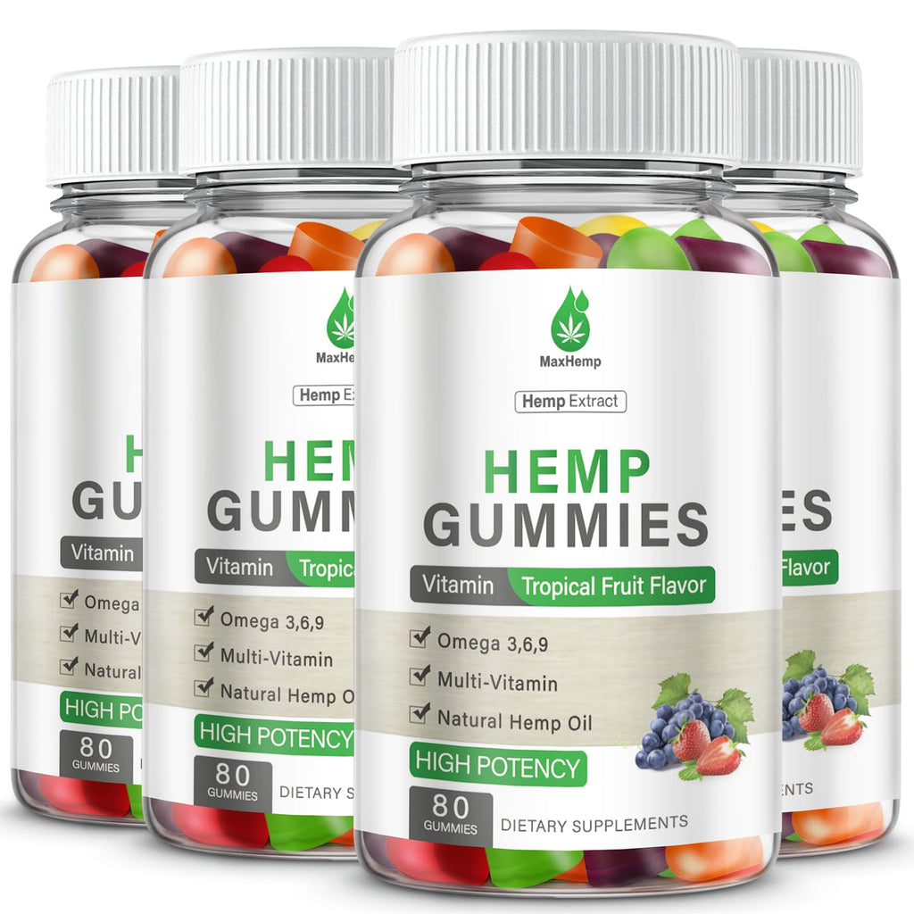 Organic Hemp Gummies 4 Pack Vegan T268