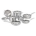 Stainless Steel 12 pc Induction Compatible Cookware Set D61702