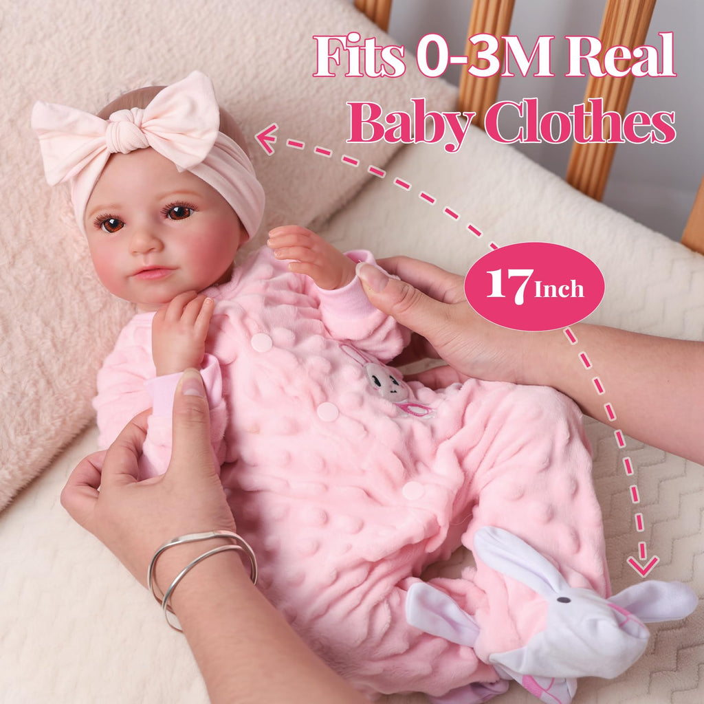 20 Inch Soft Vinyl Poseable Baby Doll E462541