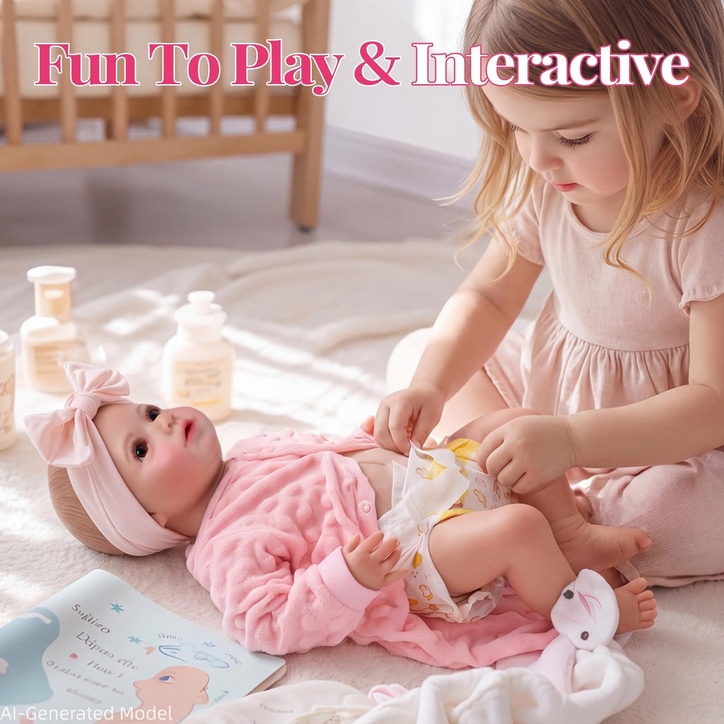20 Inch Soft Vinyl Poseable Baby Doll E462541