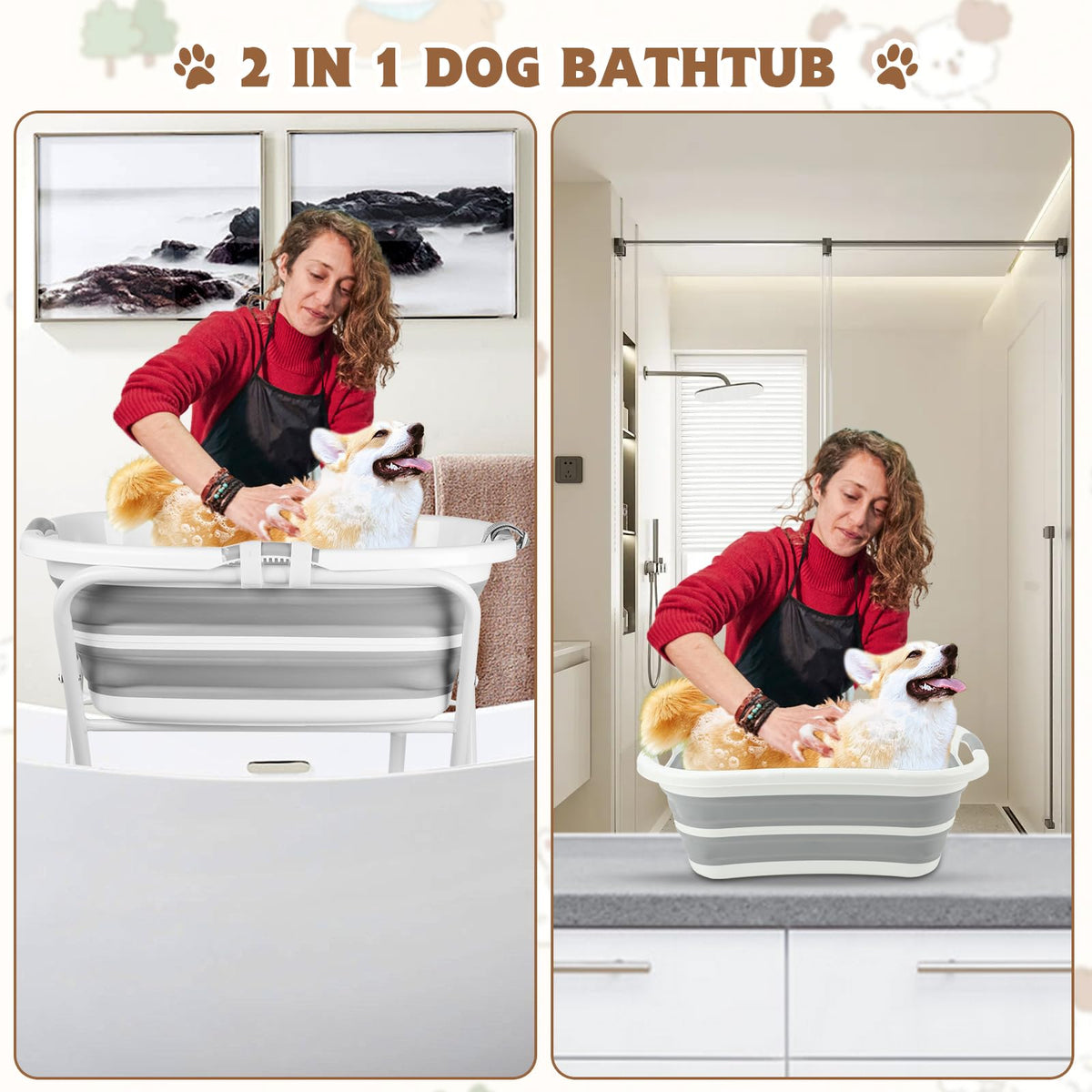 Elevated Dog Bathtub M56756
