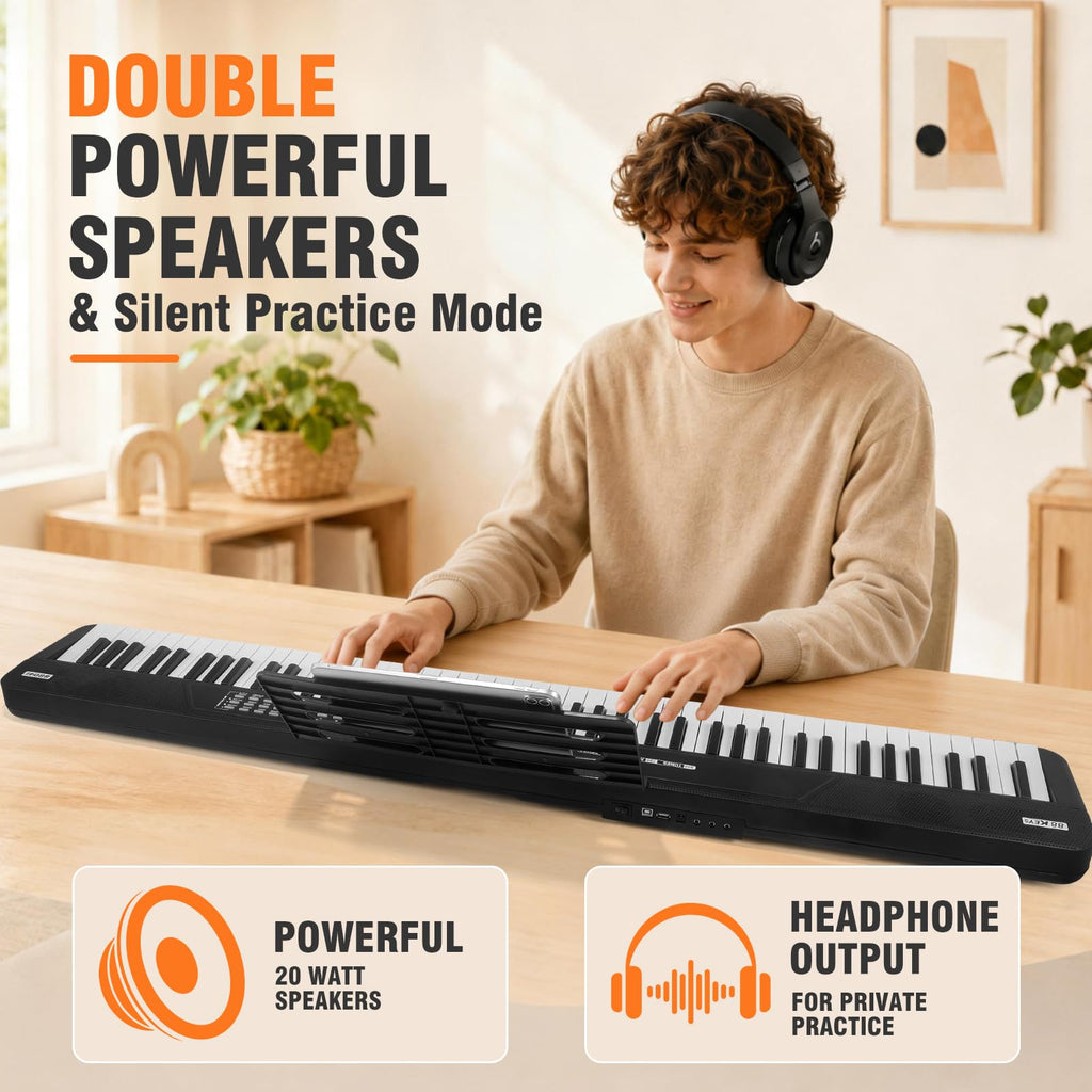 88 Key Semi Weighted Digital Piano with Stand E66302