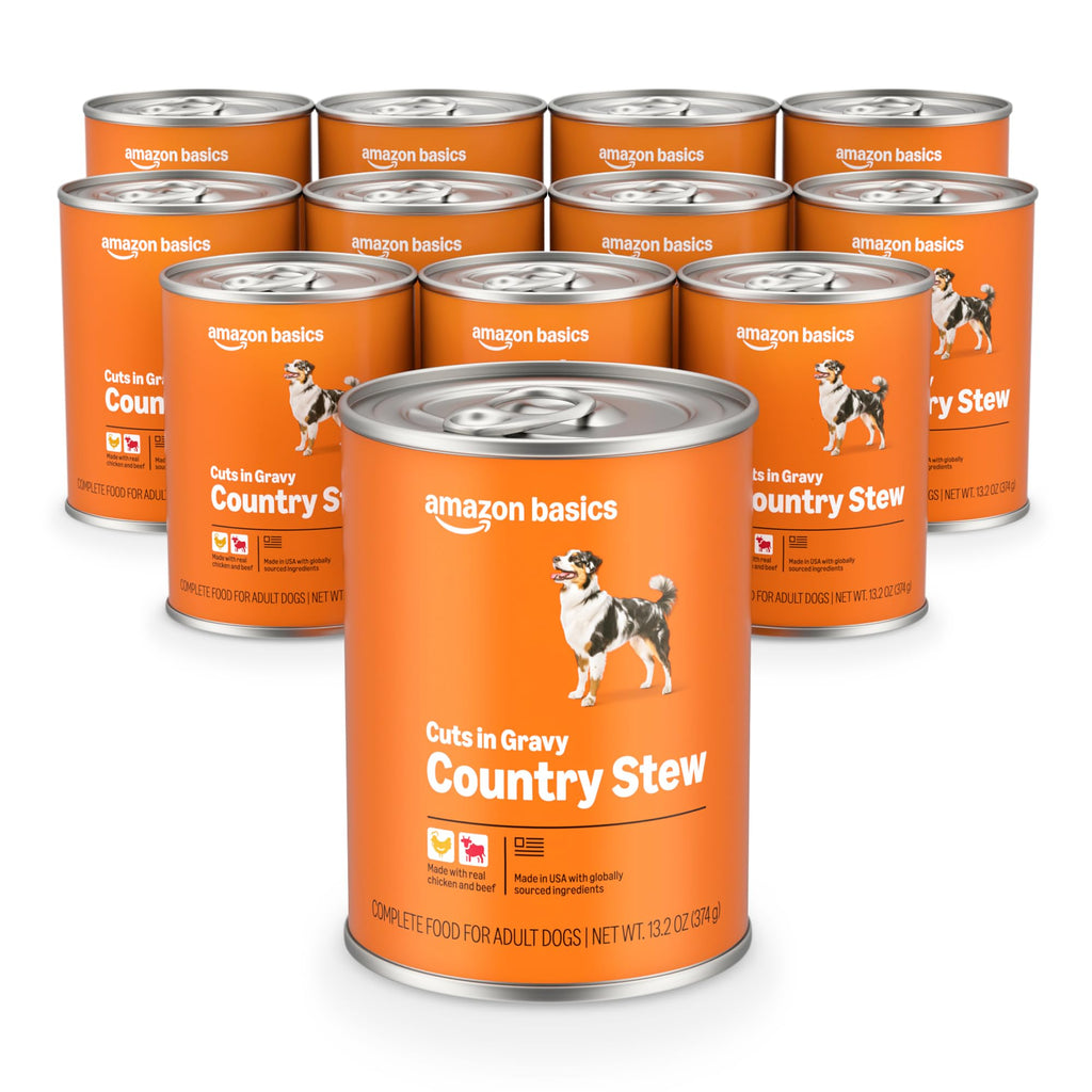 Wet Dog Food Country Stew Cuts in Gravy 13.2 oz (Pack of 12) J54348