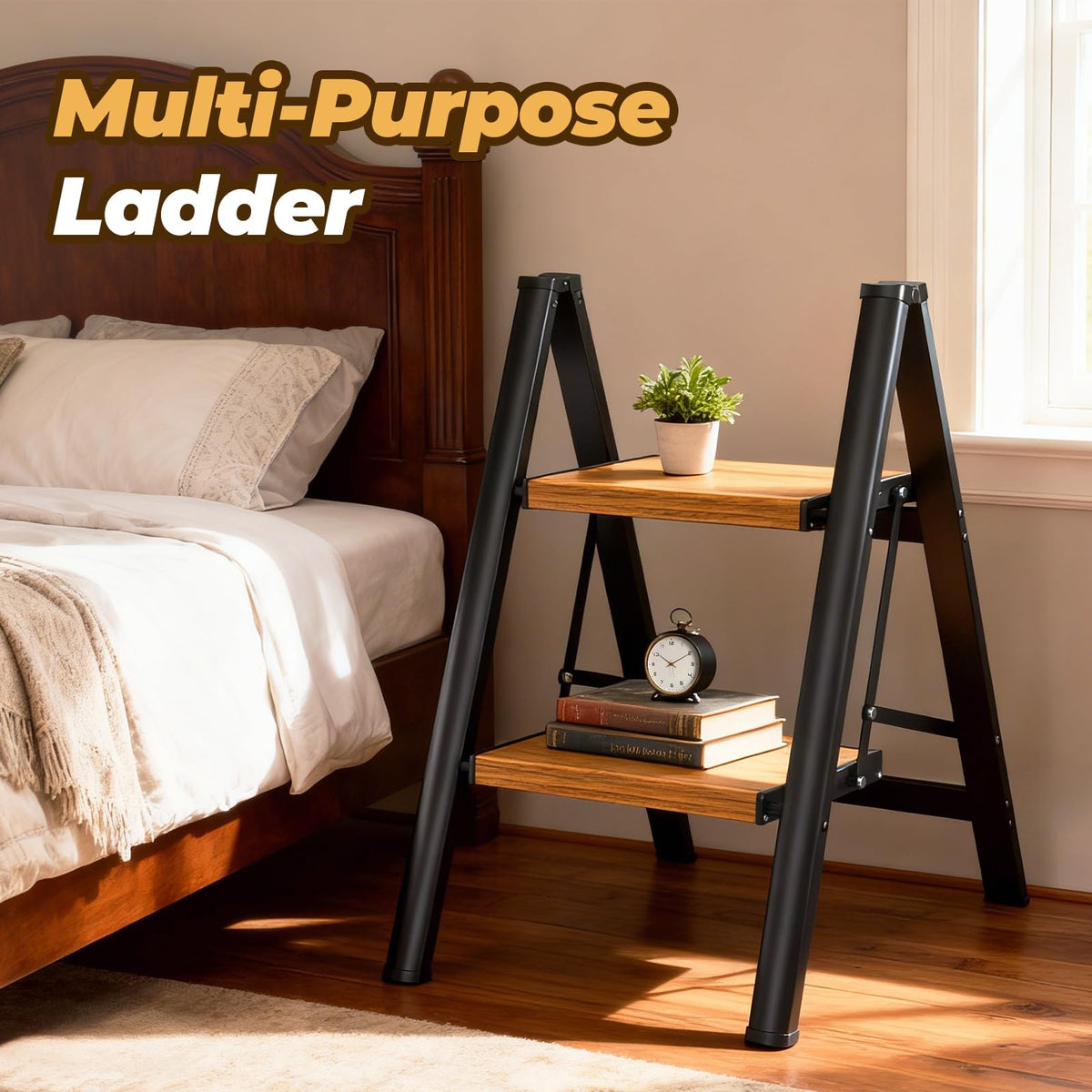 Lightweight Aluminum Folding Step Ladder Z578