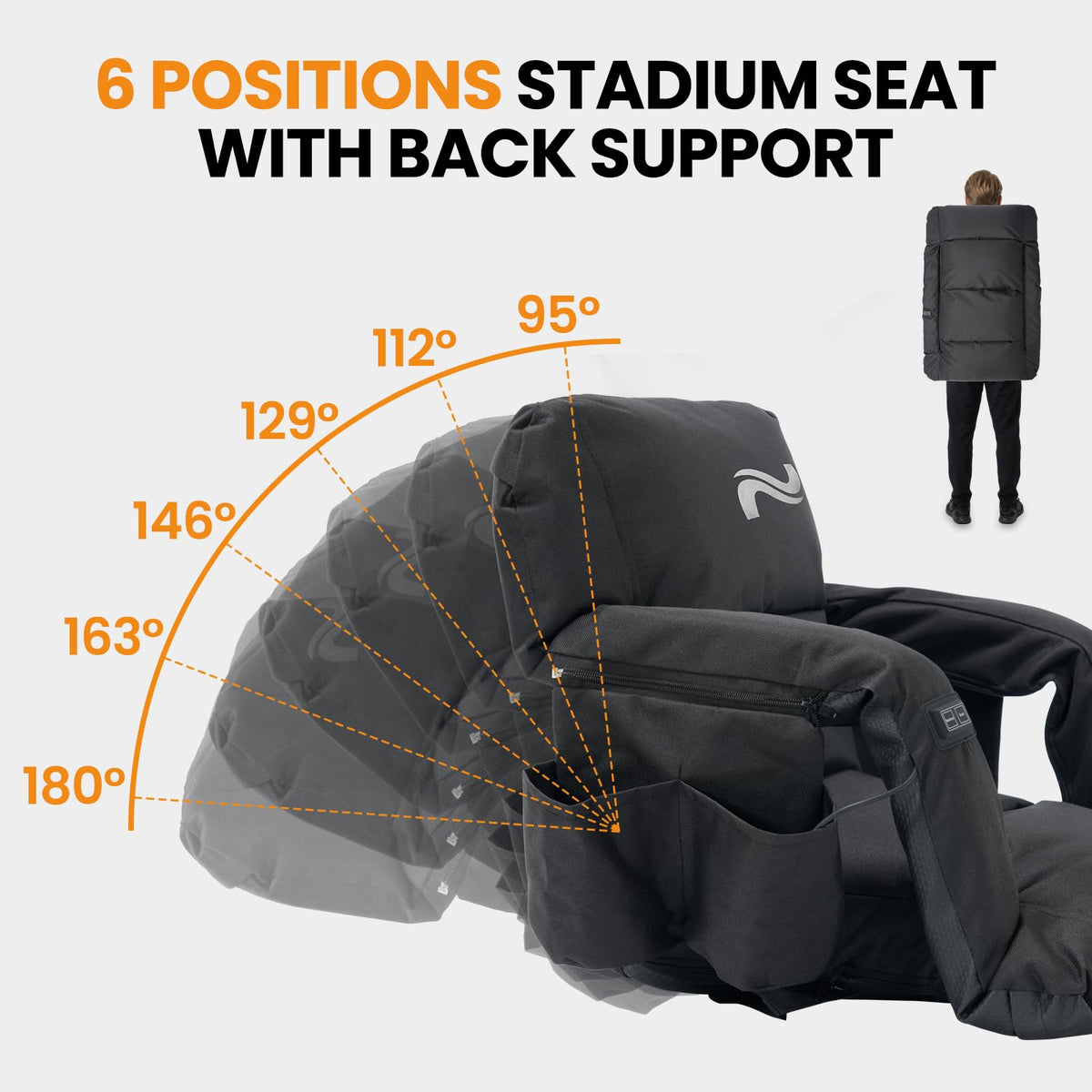 2 Pack Extra Thick Heated Stadium Seats V145642