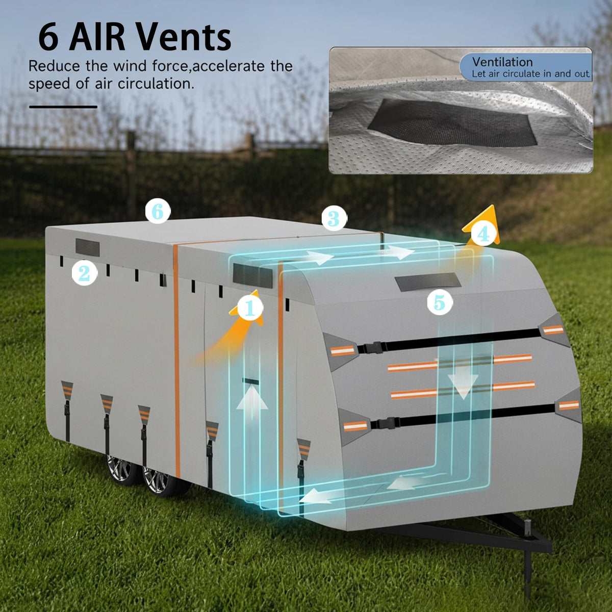 14-16ft 7 Layers Heavy Duty Waterproof Camper Cover S1730