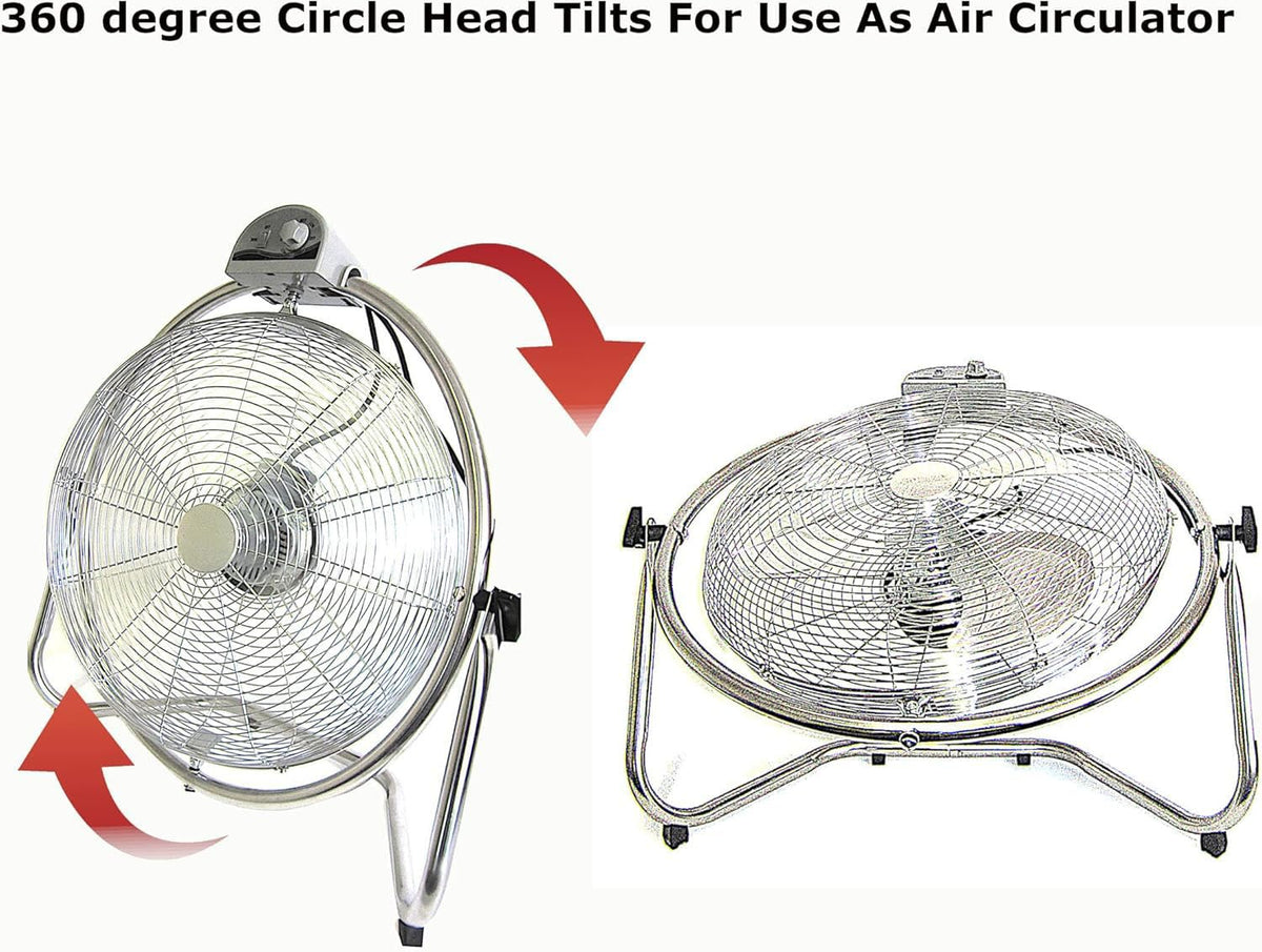 20 Inch 3 Speed Oscillating Floor Fan P2038