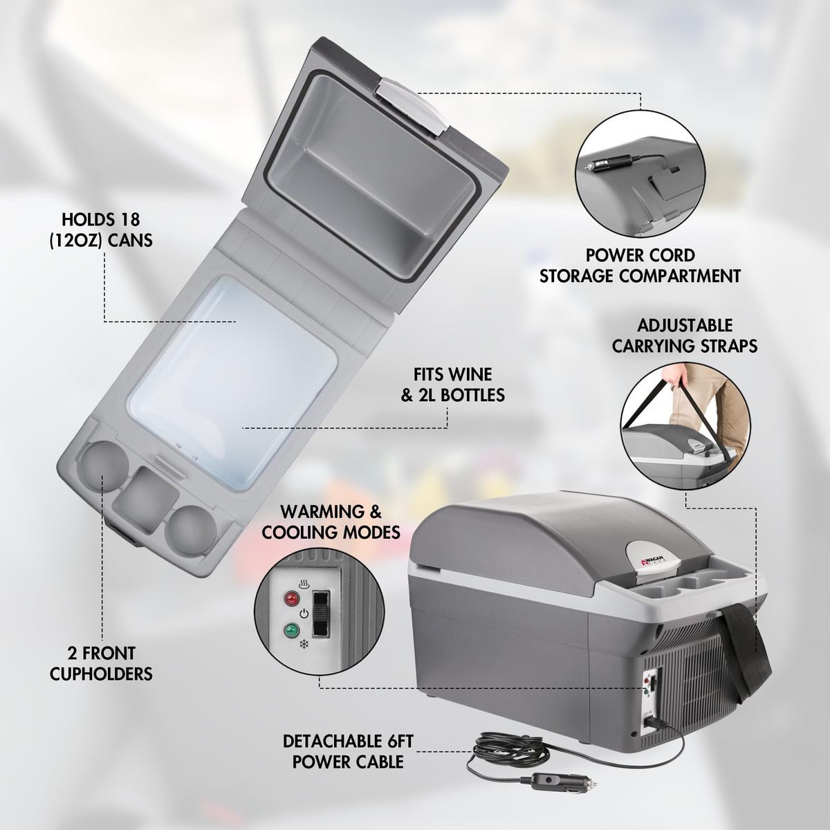 Portable 14 Liter Electric Cooler/Warmer V143