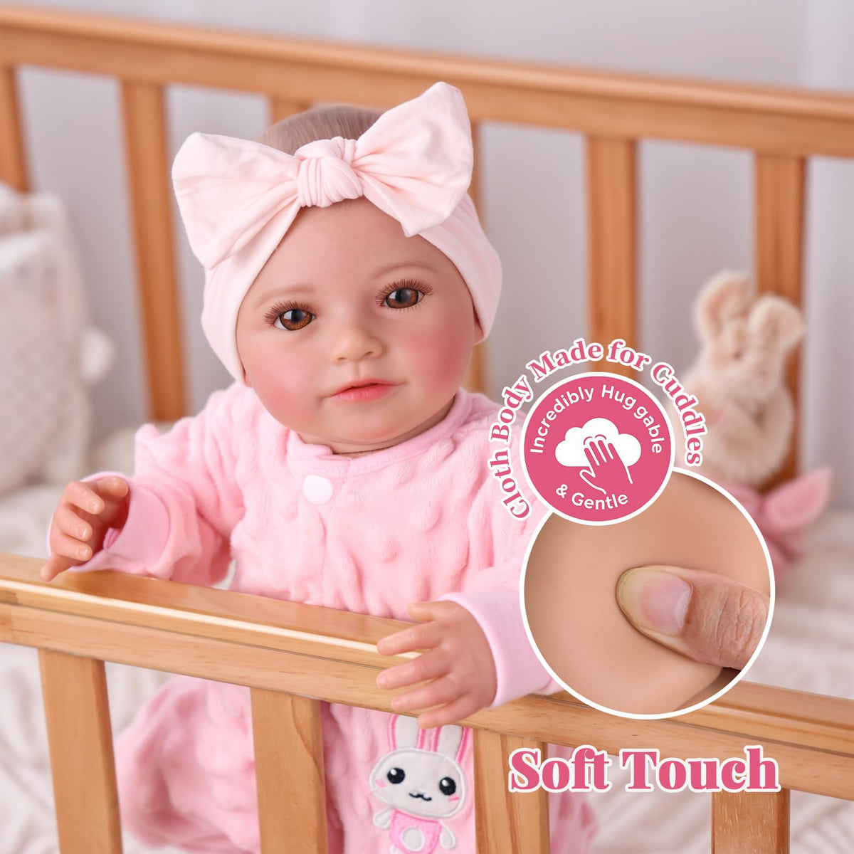 20 Inch Soft Vinyl Poseable Baby Doll E462541