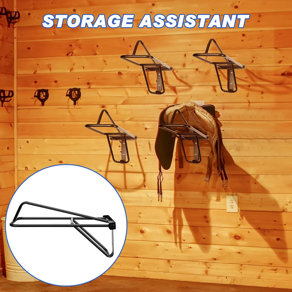 2 Pieces Portable Folding Saddle Rack J293