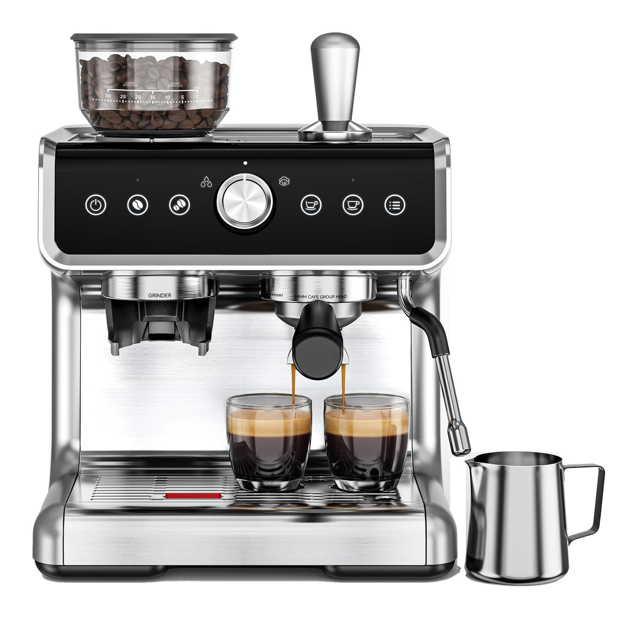 Espresso Machine with Grinder and Milk Frother Y486984