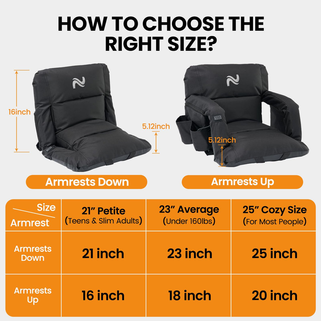 2 Pack Extra Thick Heated Stadium Seats V145642