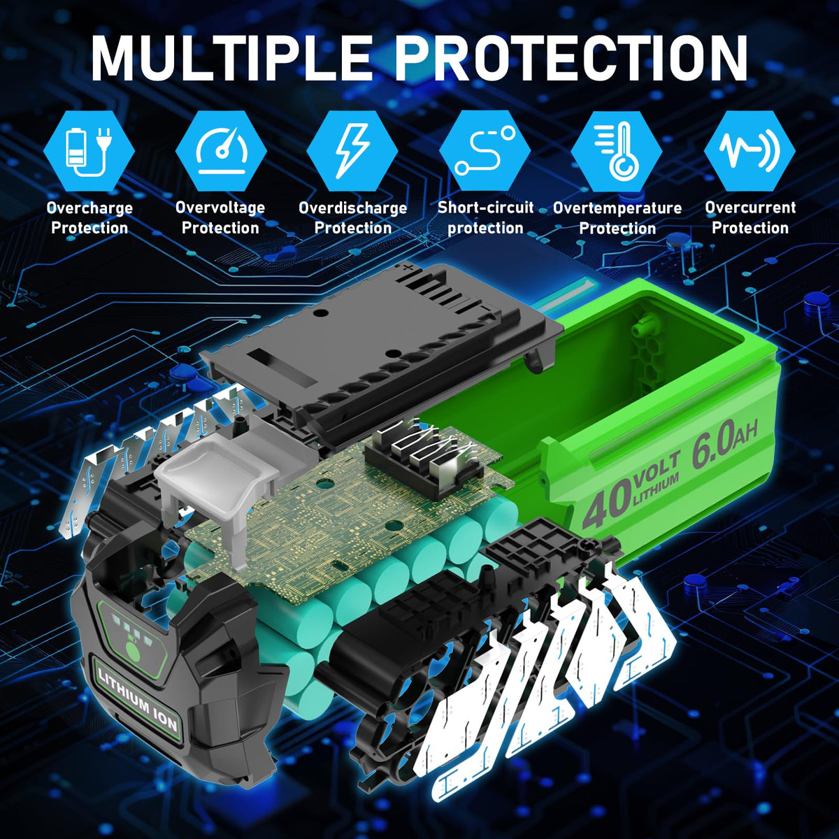 6.0Ah 40 Volt Lithium ion Battery X40919