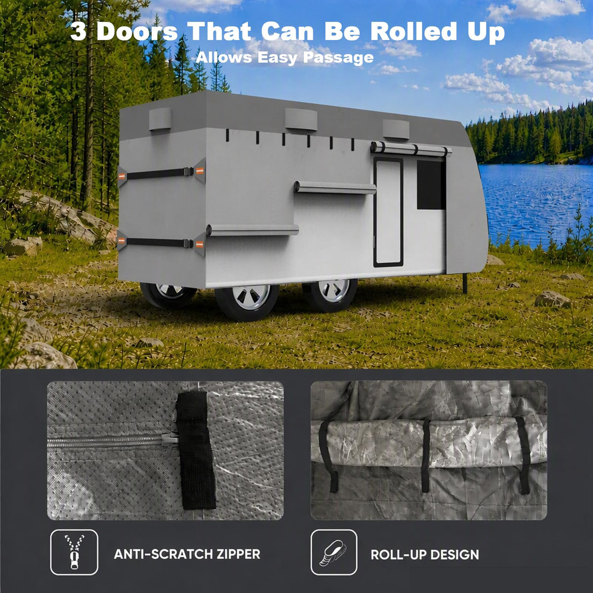 14-16ft 7 Layers Heavy Duty Waterproof Camper Cover S1730