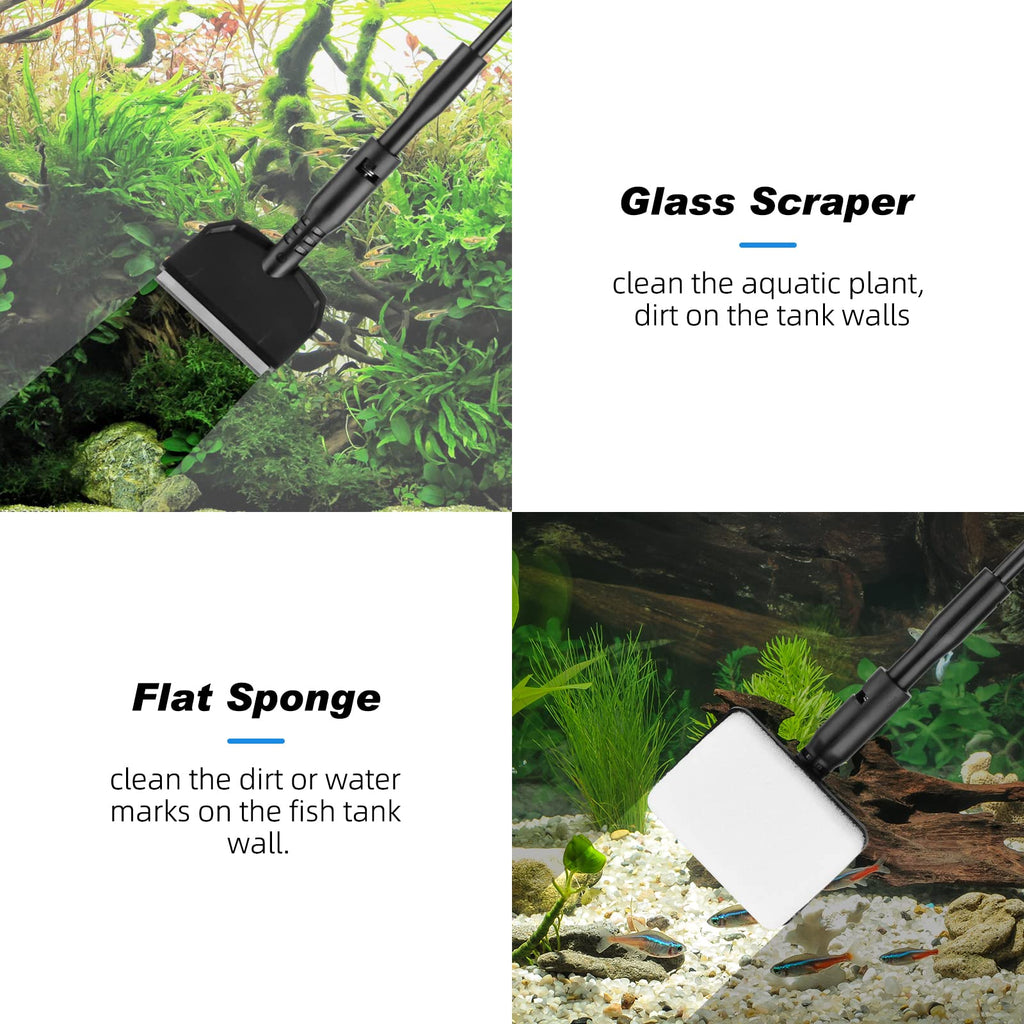 Small Fish Tank Cleaner Aquarium Cleaning Tools Kit O178640