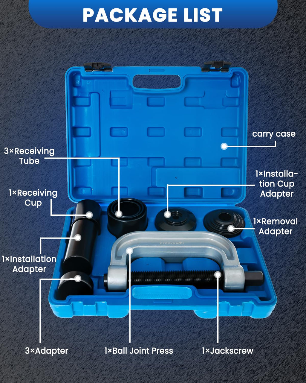 10-Piece Ball Joint Press and Removal Kit X25284