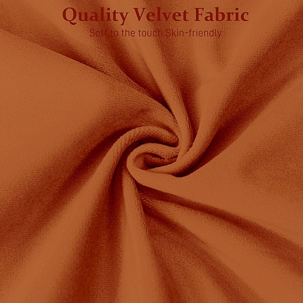 Orange Velvet Ottoman Bench S49365