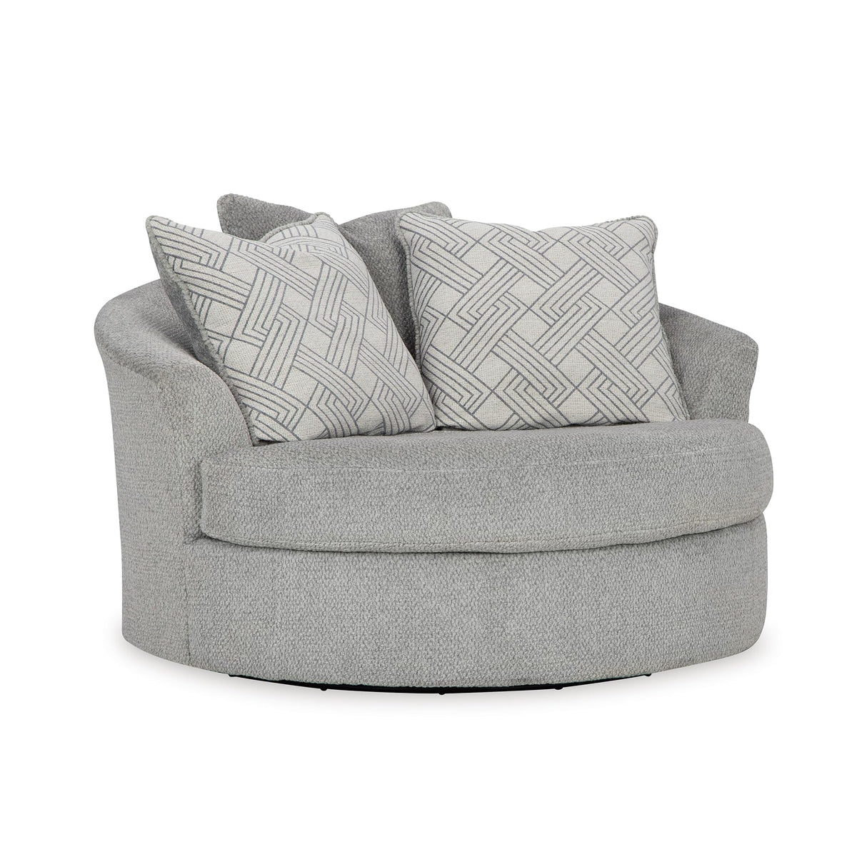 Round Velvet Oversized Swivel Accent Chair D81408