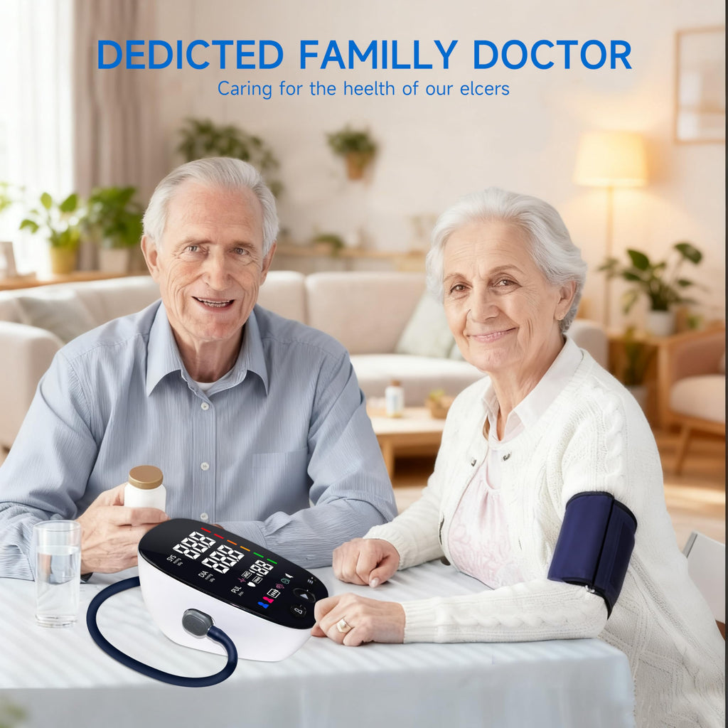 Upper Arm Blood Pressure Monitor with Adjustable Large Cuff J522581