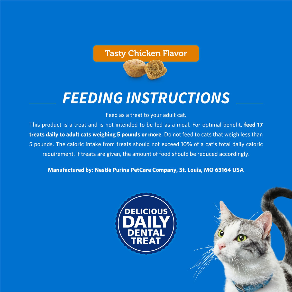 Chicken Flavor Cat Treats 19 oz Pouch C8640