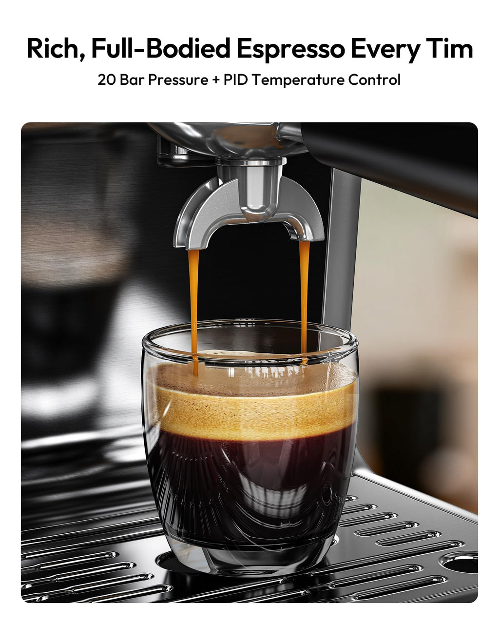 Espresso Machine with Grinder and Milk Frother Y486984