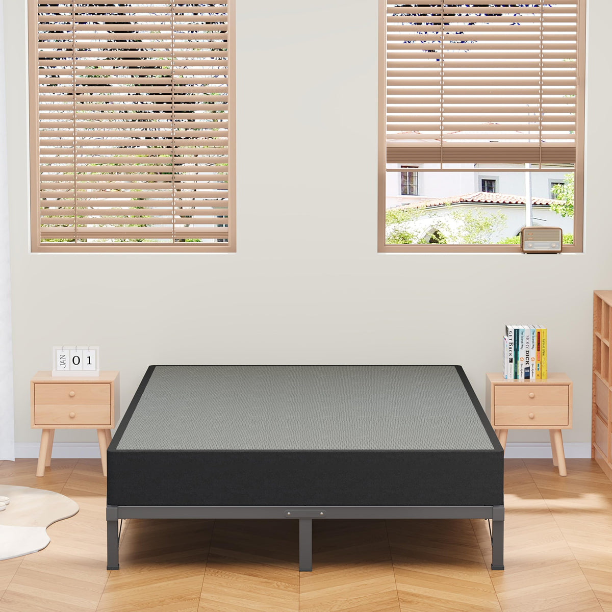 Queen 8 Inches Metal Bed Frame J61360