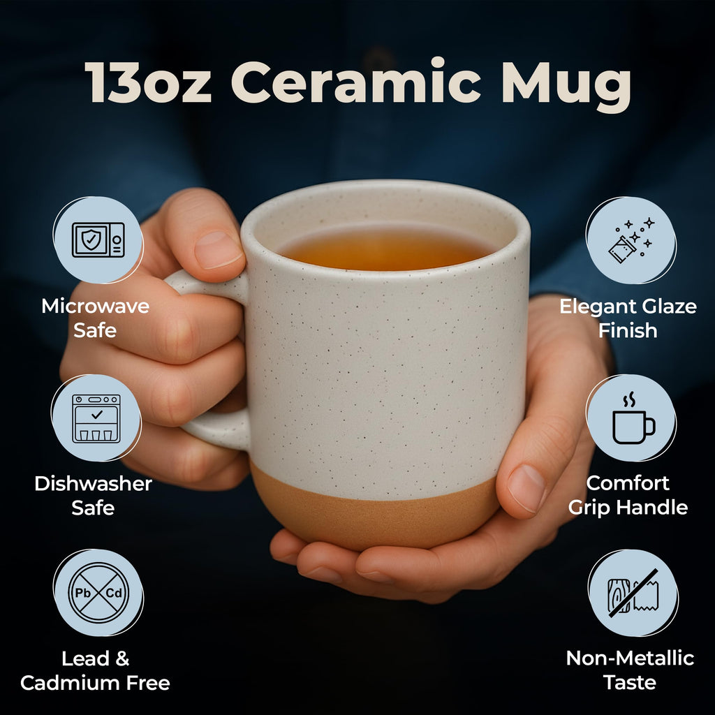 Ceramic Mug Socks Candle Tea Gift Set W7208